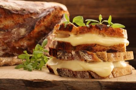 The humble toasted cheese sandwich made over