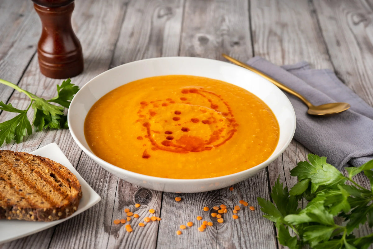Creamy Lentil and Sweet Potato Soup